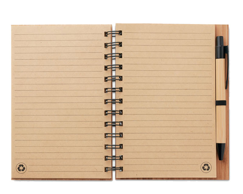 Notitieboek Met Bamboe Cover - Afbeelding 2