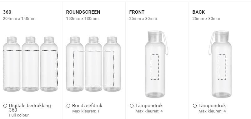 Drinkfles BPA-vrij 500 ml. - Afbeelding 2