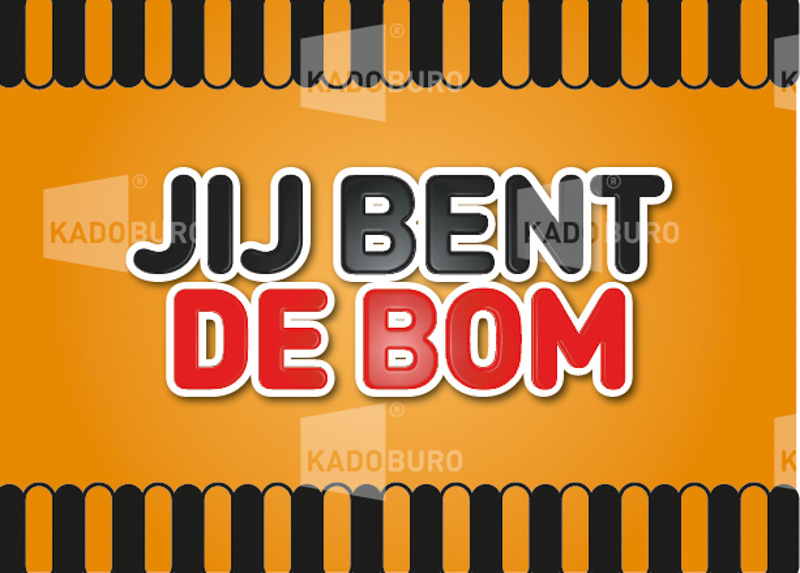Brievenbus bedankje Jij bent de Bom