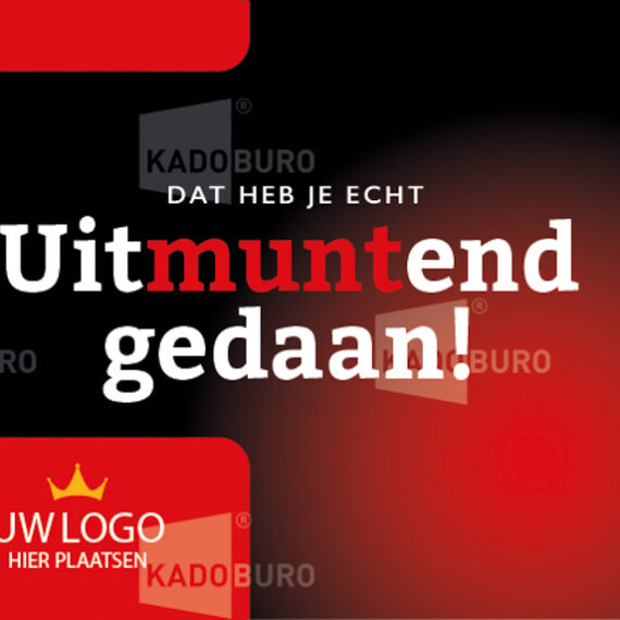 Bedankje: Uitmuntend gedaan!