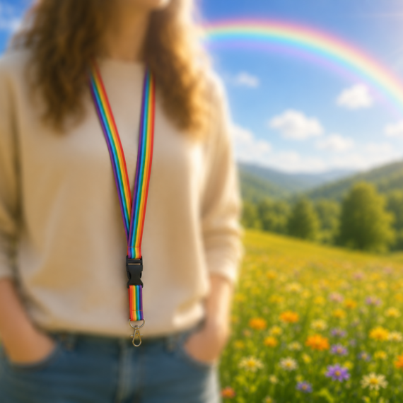 Regenboog lanyard