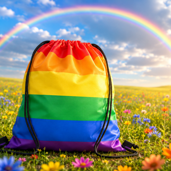 Regenboog rugtas