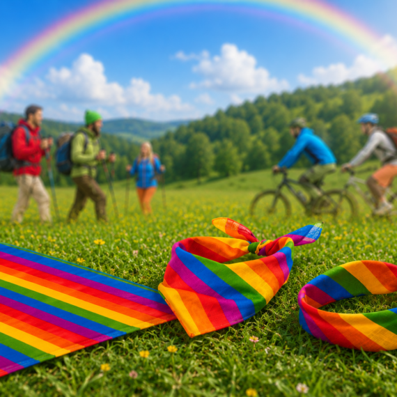 Regenboog bandana