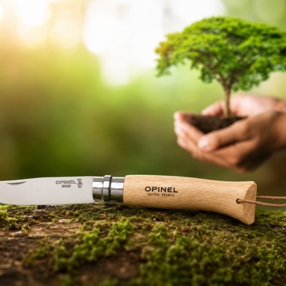 Opinel Inox No 08 Natural zakmes