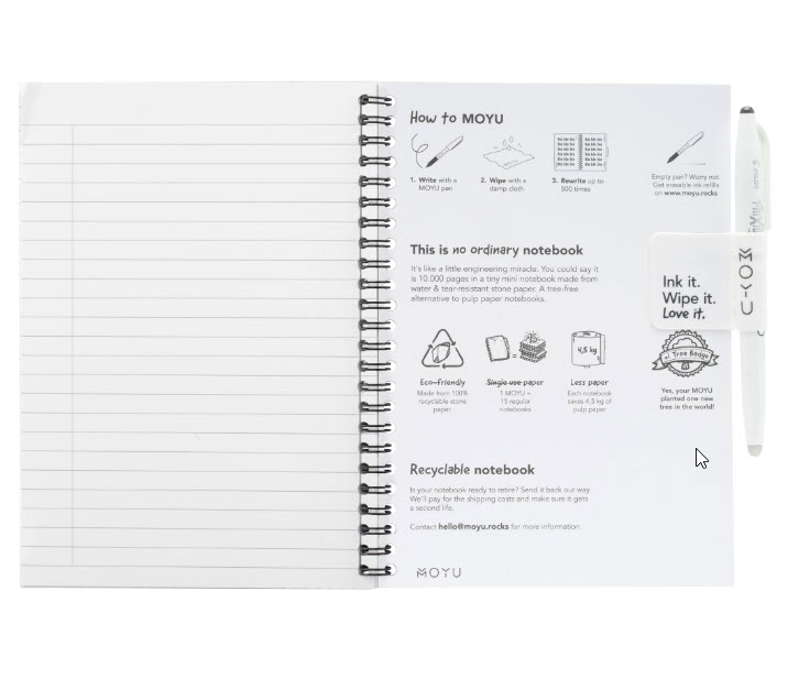 Moyu Erasable Stone Paper Notebook Soft Cover - Afbeelding 2