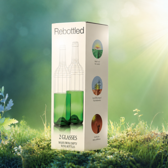 Rebottled® Tumbler 2-pack set glazen