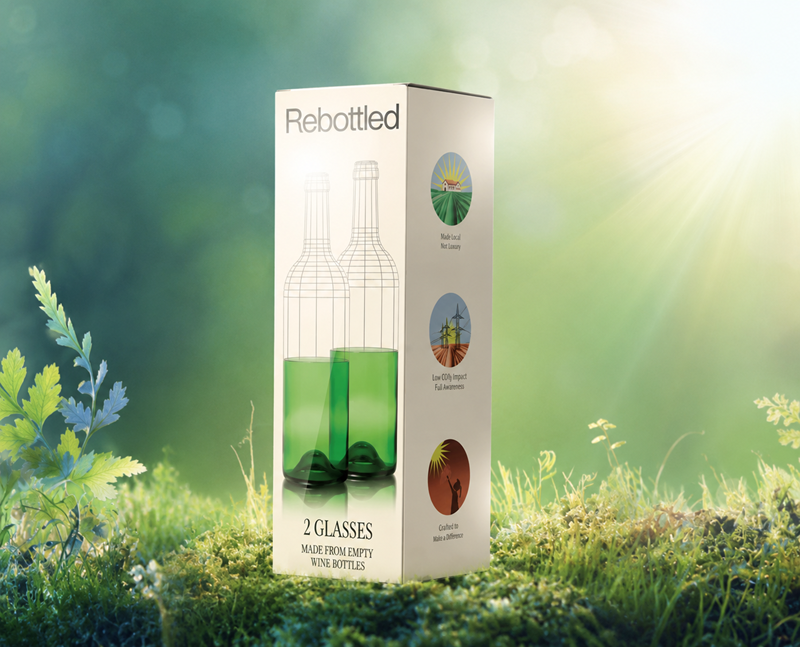 Rebottled® Tumbler 2-pack set glazen