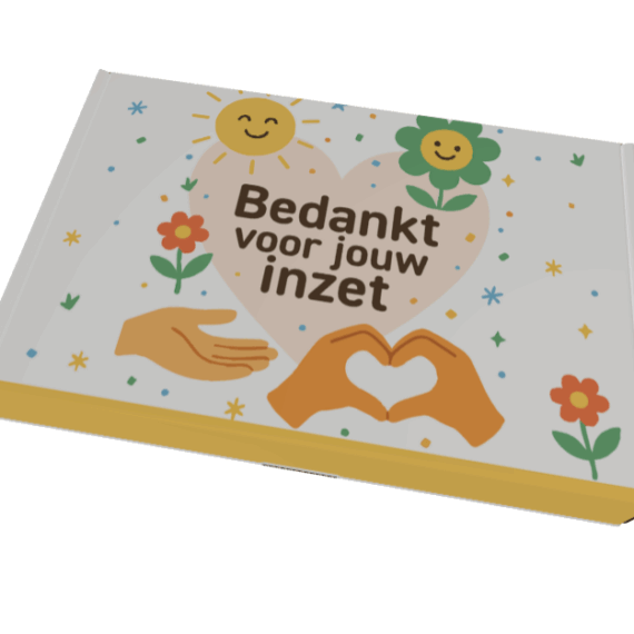 Bedankt voor jouw inzet doosje