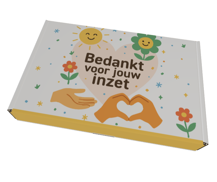 Bedankt voor jouw inzet doosje