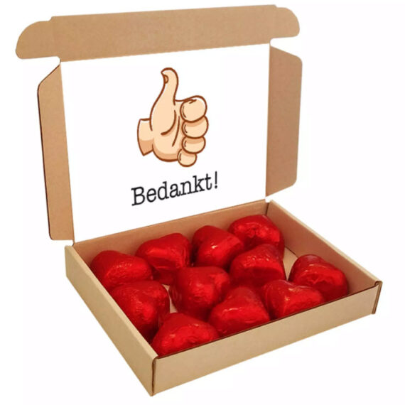 Brievenbusdoos hartjes met kaart