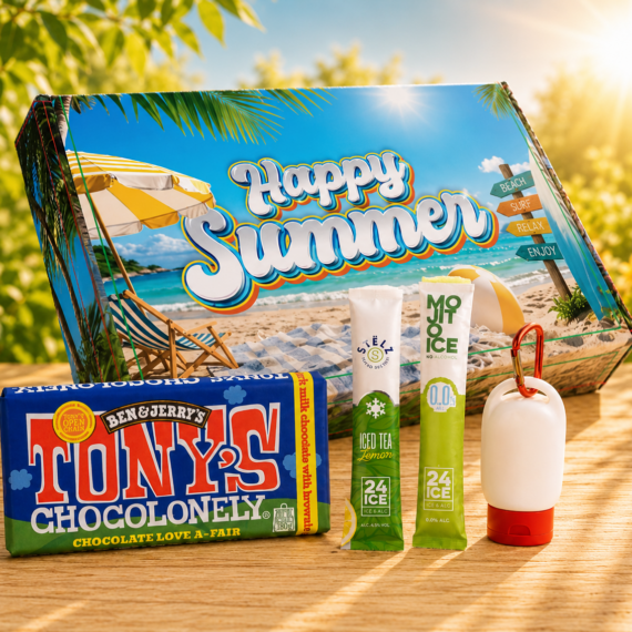 RELATIEGESCHENK ZOMERPAKKET: SNACKS & SUN