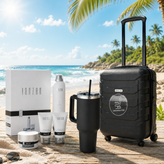 RELATIEGESCHENK ZOMERPAKKET: MEN’S TRAVEL TROLLEY